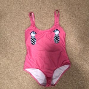 Pink Pineapple One-Piece Swimsuit